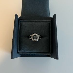 Petite Albion David Yurman ring 7 mm in black orchid